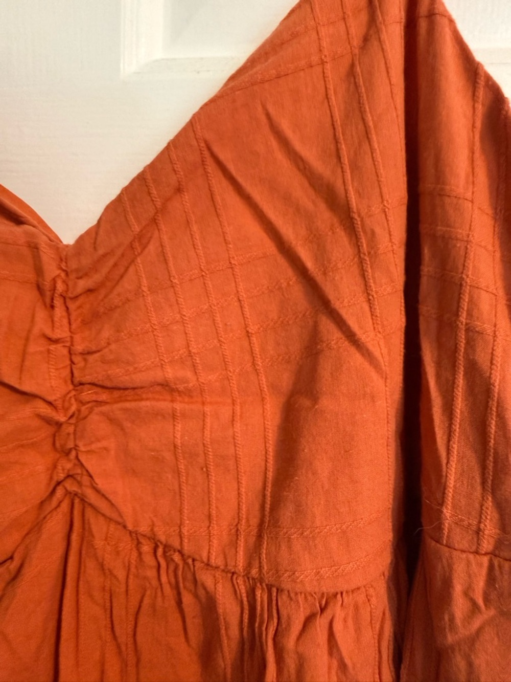 Women's Rust Ruffle Strap Sundress - Picture 3 of 5